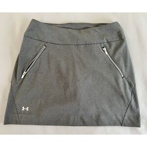 Under Armour Skort Women's Adult Sz Small‎ Gray Casual Logo Golf